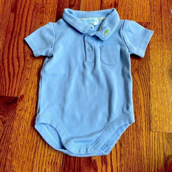 Janie and Jack 0-3 Month Baby Boys Collared Onesie - Picture 1 of 3